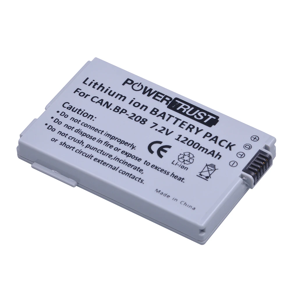 2 шт. BP-208 BP208 аккумулятор камеры + USB двойное зарядное устройство для Canon DC10 DC19 DC20 DC21