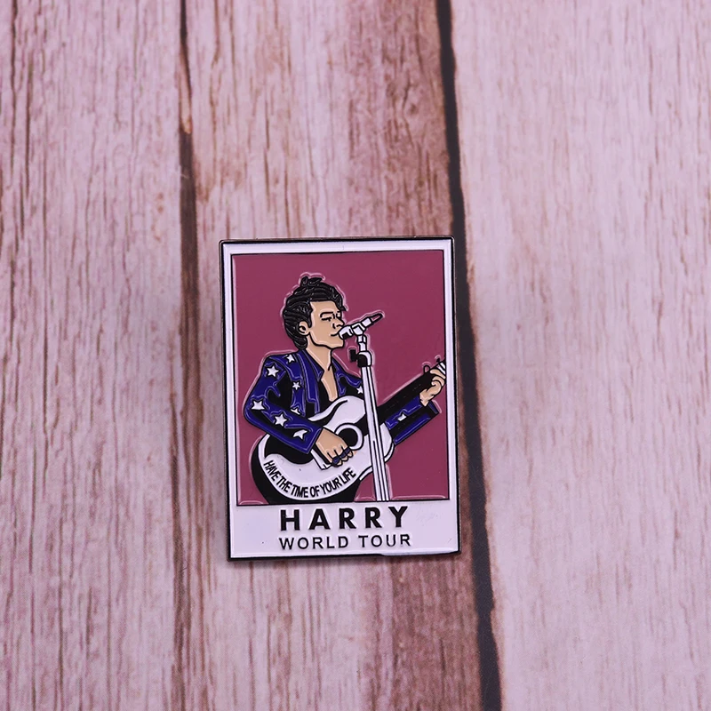 Эмалированная гитара Harry Styles world tour музыкальный значок геев ЛГБТ Ювелирное