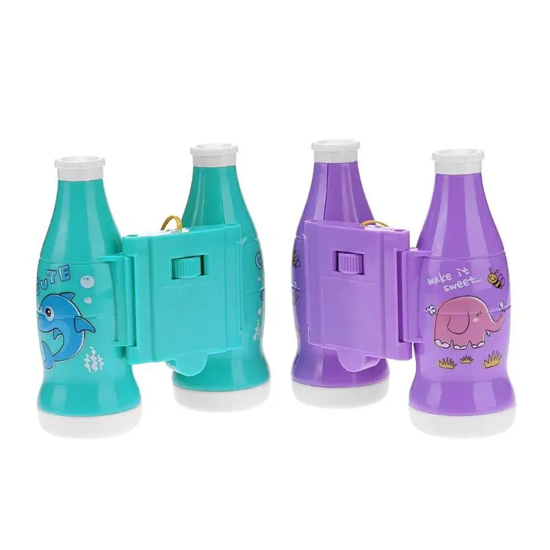 11 X 8 cm Kids Cola Design Binoculars Telescope Magnification Focusable Telescope Educational Toys Children's Classic Toy Gifts
