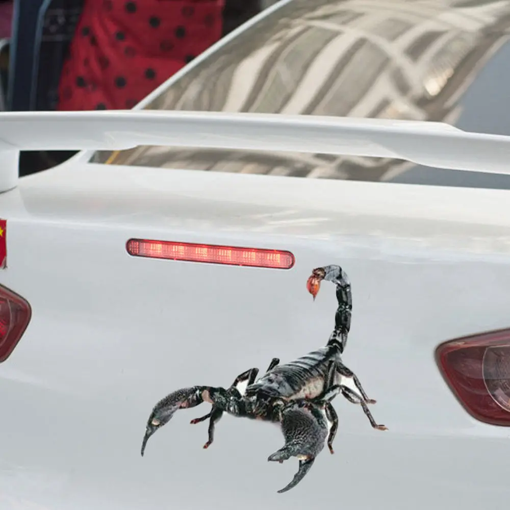 Универсальный 3D наклейка на животных ползающий автомобиль грузовик внедорожник