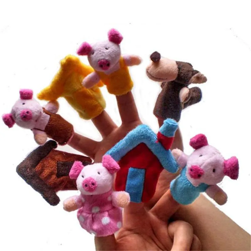 8 шт. плюшевые игрушки в виде животных|finger puppets|animal finger puppetanimal |