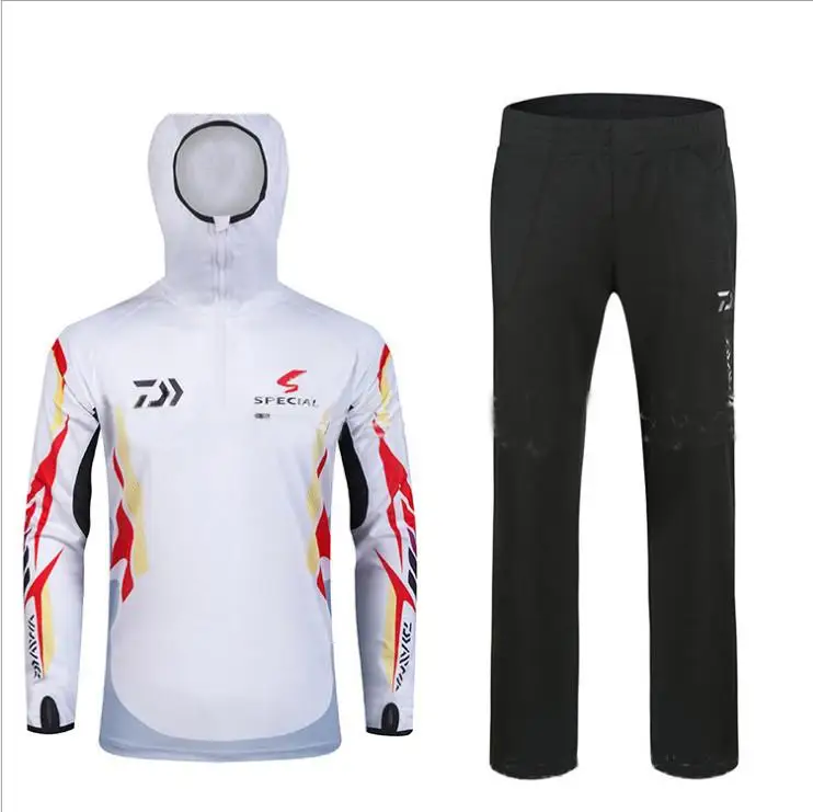 2017 теплые комплекты одежды для рыбалки Мужская дышащая Солнцезащитная уличная