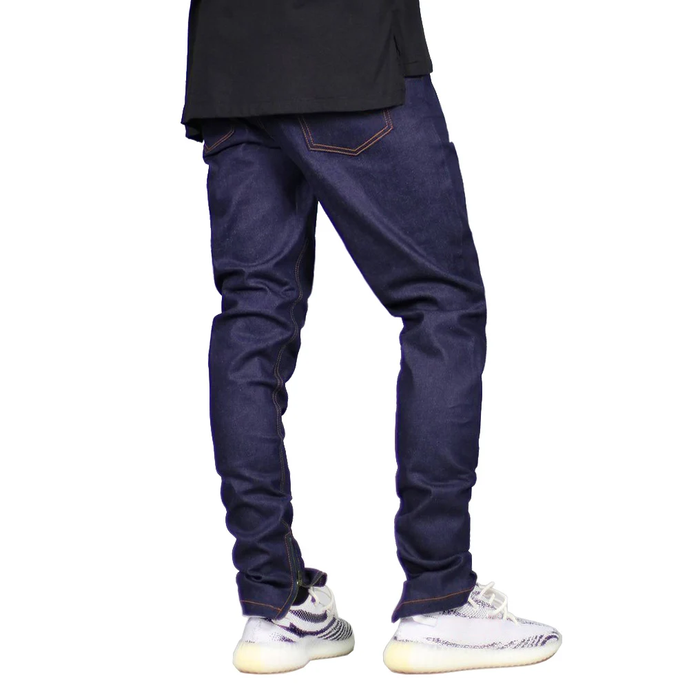 Мужские джинсы Стрейчевые темно синие скинни на молнии модель Y5038|men jeans stretch|men