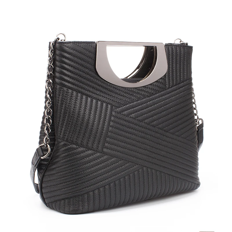 Banlear женские сумки на плечо из натуральной кожи с металлической ручкой Женская