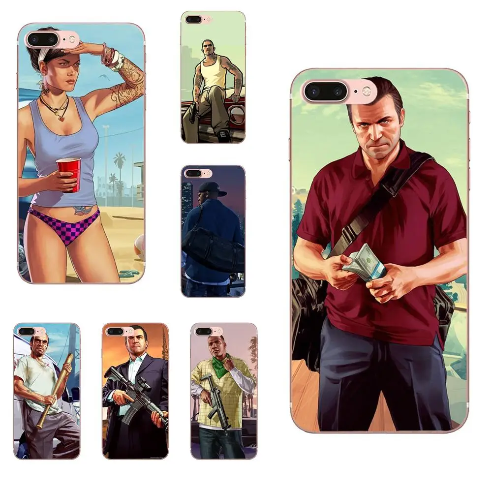 San Andreas Gta Grand Theft Auto для Xiaomi Redmi Mi Note 7 8 9 SE Pro Lite Go Play Soft хит продаж|Чехлы-накладки| |