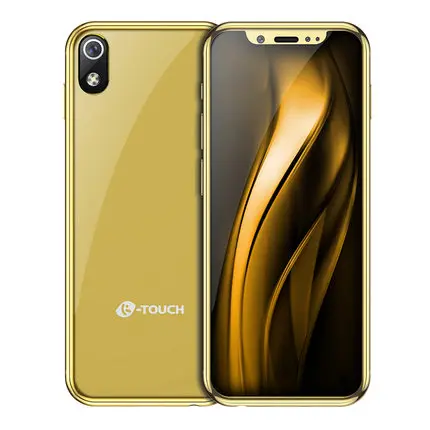 Gold Anica K-TOUCH I9s 3g+ 32G маленький мини двойной 4G Ультра тонкий 3,5 экран Face ID dual SIM двойной режим ожидания Android 6,0 - Цвет: Gold