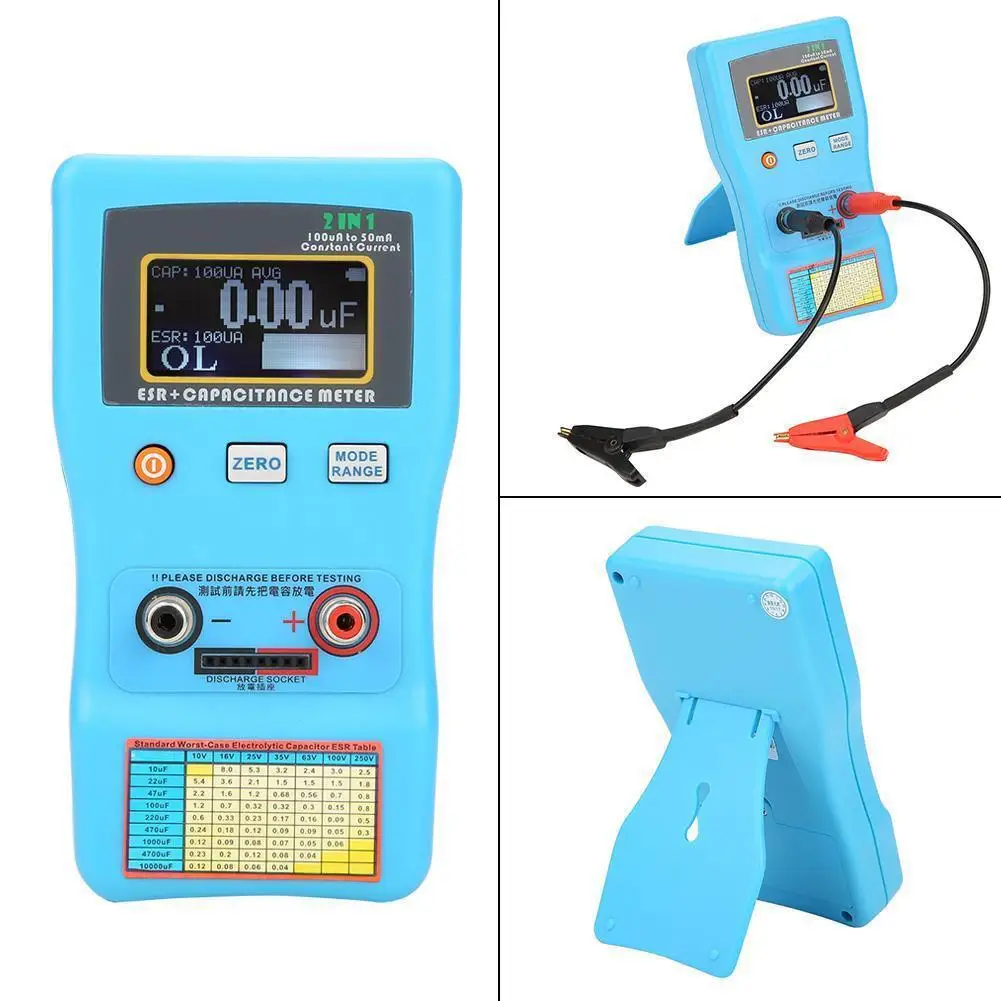 Цифровой измеритель емкости ESR сопротивление конденсатору тестер
