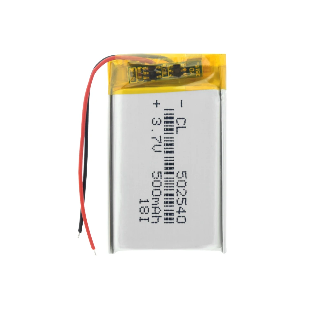 Литий ионный аккумулятор 502540 литий полимерный 500 мАч для GPS MP3 MP4 DVD игрушек BT