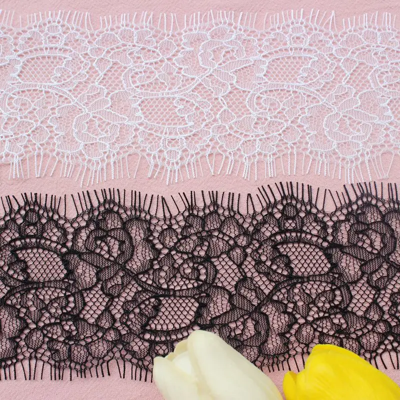 LASUI wide6 8 см * 3 м/1 лот Высокое качество французская кружевная ткань с двойными