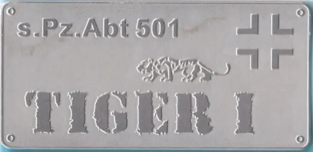 1/35 &amp 1/72 изменение Запчасти металловой таблички для 501 503 504 505 507 508 танк тигр