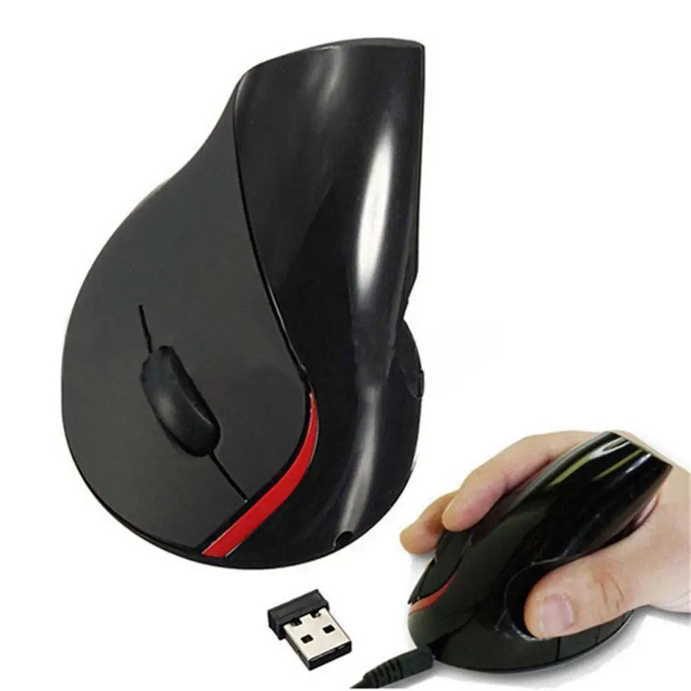 Беспроводной USB 2 4G мышь эргономичная Вертикальная оптическая наручные исцеления