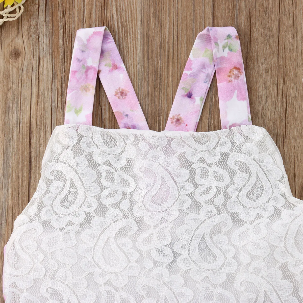 2018 NEW fashion sweet Newborn Infant Baby Girl Floral sleeveless Jumpsuit Bodysuit Clothes Outfits wild summer lovely CH |