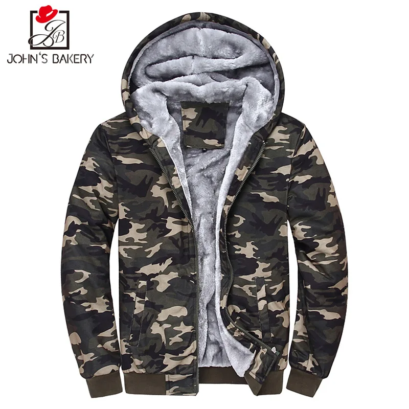 Джона хлебобулочные 2017 Толстовки бренд Для мужчин камуфляж толще Толстовка