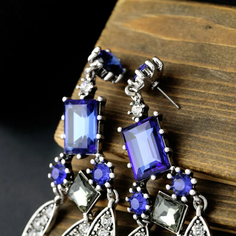 Длинные Стильные благородные женские шикарные серьги для вечеринок