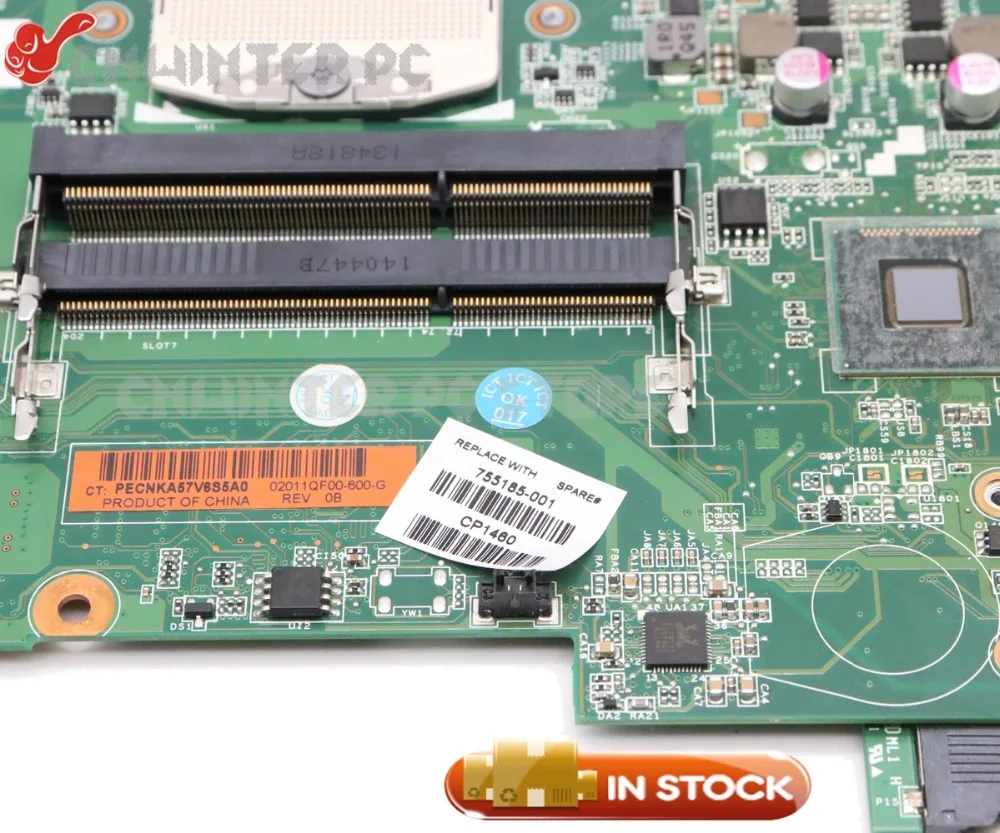 Материнская плата NOKOTION для ноутбука HP 14-D 14-D101TX материнская GT820M graphics 755185-001 755185-501 |