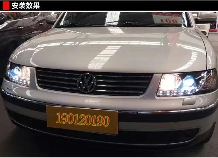 JGD абсолютно стиль для VW PASSAT B5 светодиодный налобный фонарь 2000-2007 Биксеноновая фара светодиодный DRL Автомобильные фары