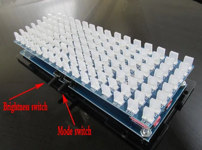 Светодиодный анализатор спектра музыки измеритель уровня звука MP3 Усилитель для
