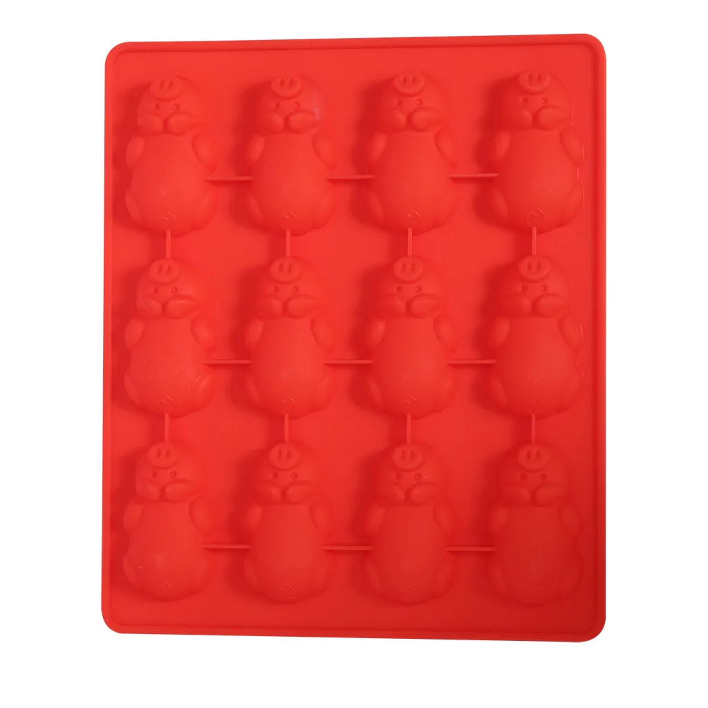 Силиконовая форма для поросенка шоколада конфет желе льда поднос Прямая