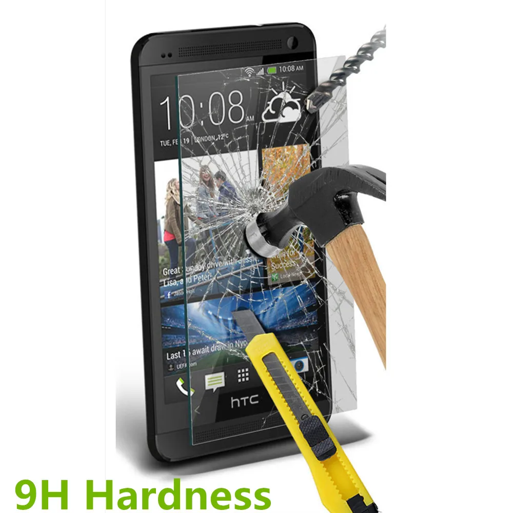 Оригинальное закаленное стекло 9H 2.5D для HTC One M7 защитная пленка M 7 801S 801E 801N 801D 802T 802D