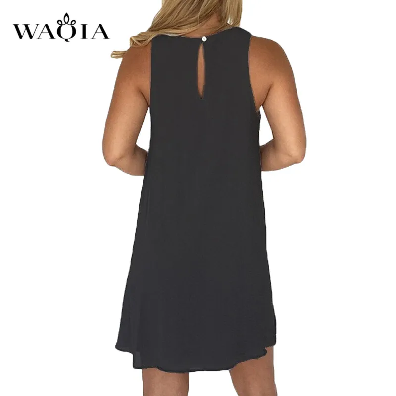 Waqia Vestidos 2019 женские платья летнее платье больших размеров 5XL с круглым вырезом