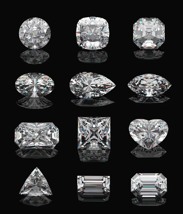 THREEMAN тест положительное 2Ct подлинное Moissanite Charles& Colvard твердое белое золото кольцо Помолвочное с солитёром кольцо для женщин AU585