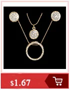 SHUANGR,, золотые серьги, массивное ожерелье с крестом для женщин, ювелирные наборы