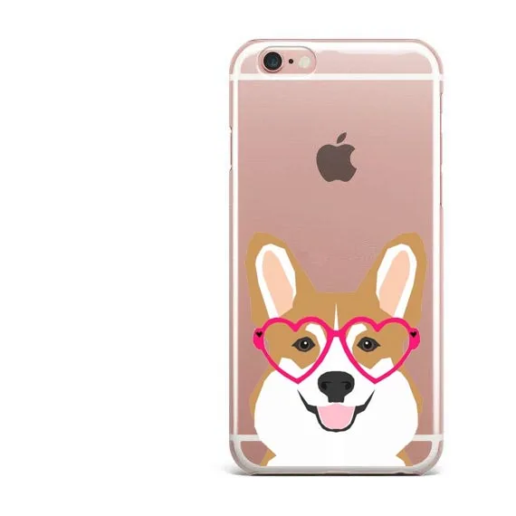 Супер милый мультфильм собака большая задница корги Роза МОПС мягкие ТПУ