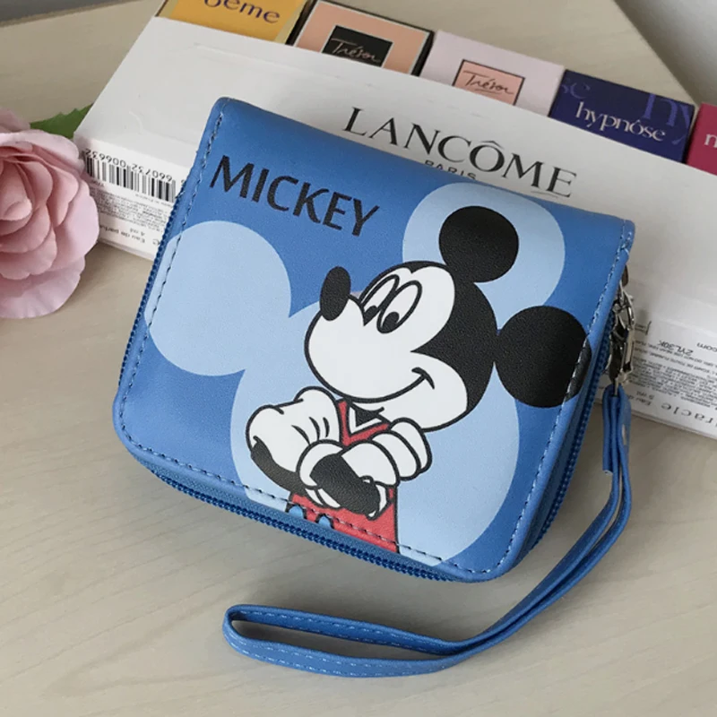 Женский кошелек Disney клатч с Микки Маусом для девочек и мальчиков отделением карт
