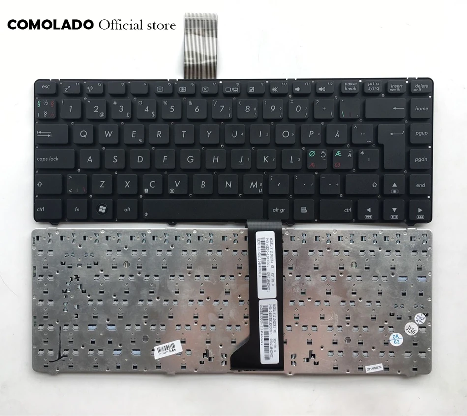 ND Скандинавская клавиатура для ASUS K46 K46CA K46CB K46CM S46C S46CB S46CM S46CA черная