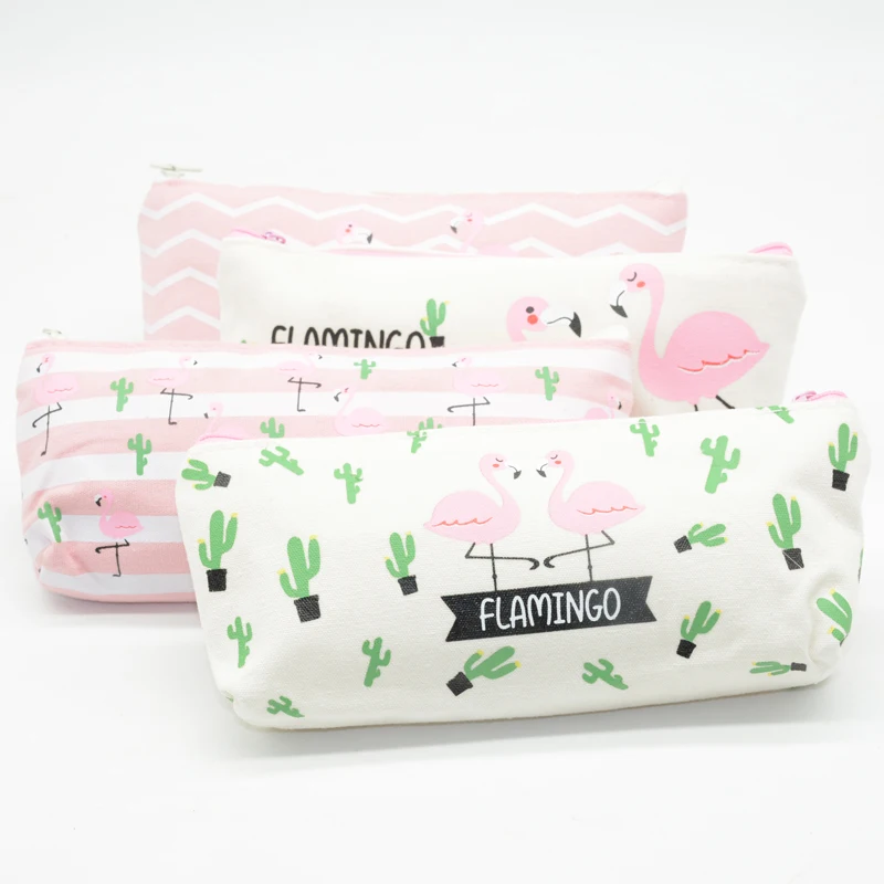 Фламинго пенал Kalem Kutusu школьные принадлежности Estojo Escolar Etui Kalemlik Okul кактус Kawaii Estuches