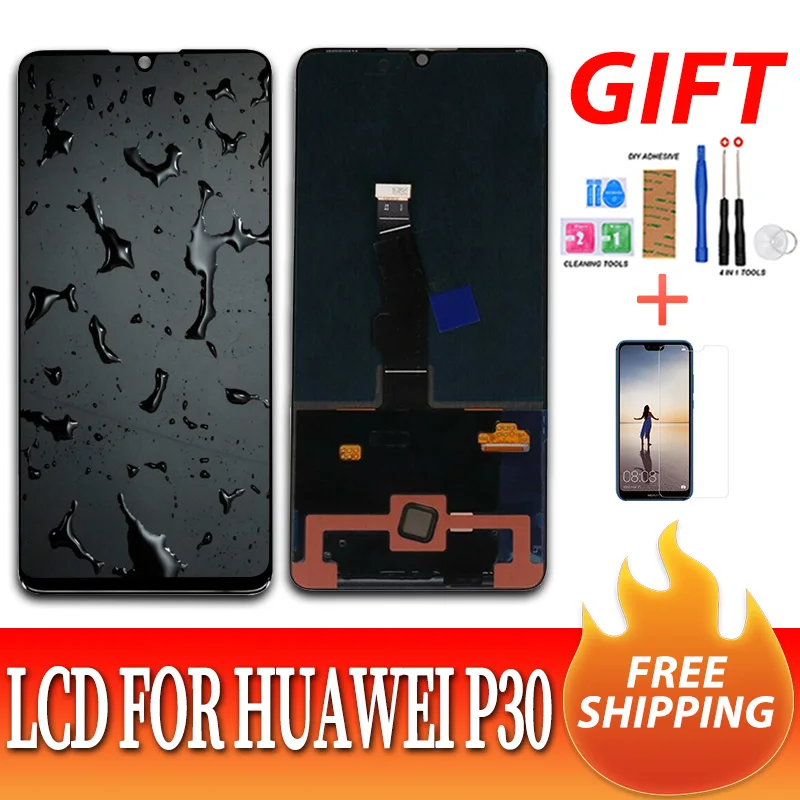 ЖК дисплей для Huawei P30 Pro + сенсорный экран дигитайзер ELE L09 L29 VOG L04 замена