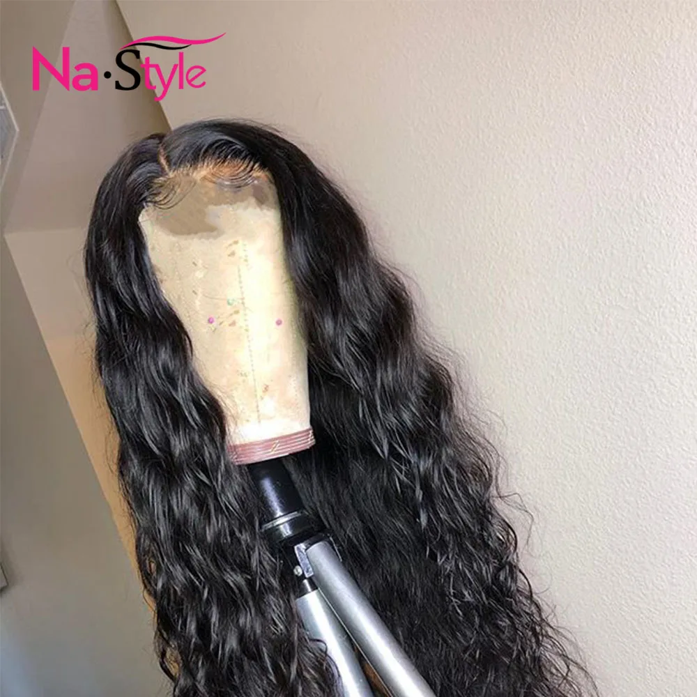 Deep Wave Wig Ponytail 360 Lace Frontal Pre Plucked With Baby Hair Curly Human Peruvian Virgin | Шиньоны и парики