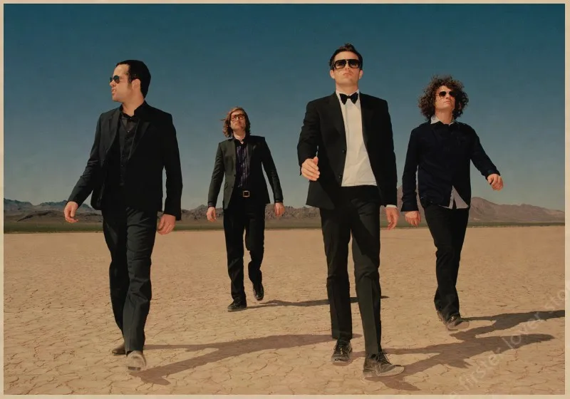 The Killers винтажный Ретро рок-группа музыкальная гитара матовый плакат на крафт-бумаге стикер на стену домашний декор - Цвет: 18