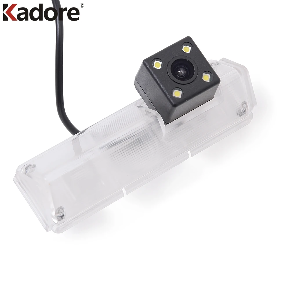 Автомобильная камера заднего вида HD CCD 4 светодиода ночное видение Система помощи