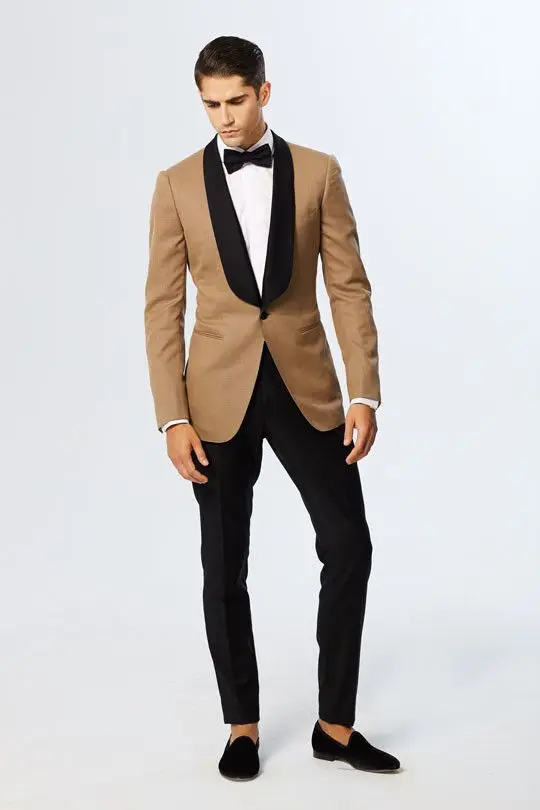 Новинка дизайнерские черные смокинги для жениха с отложным воротником свадебные