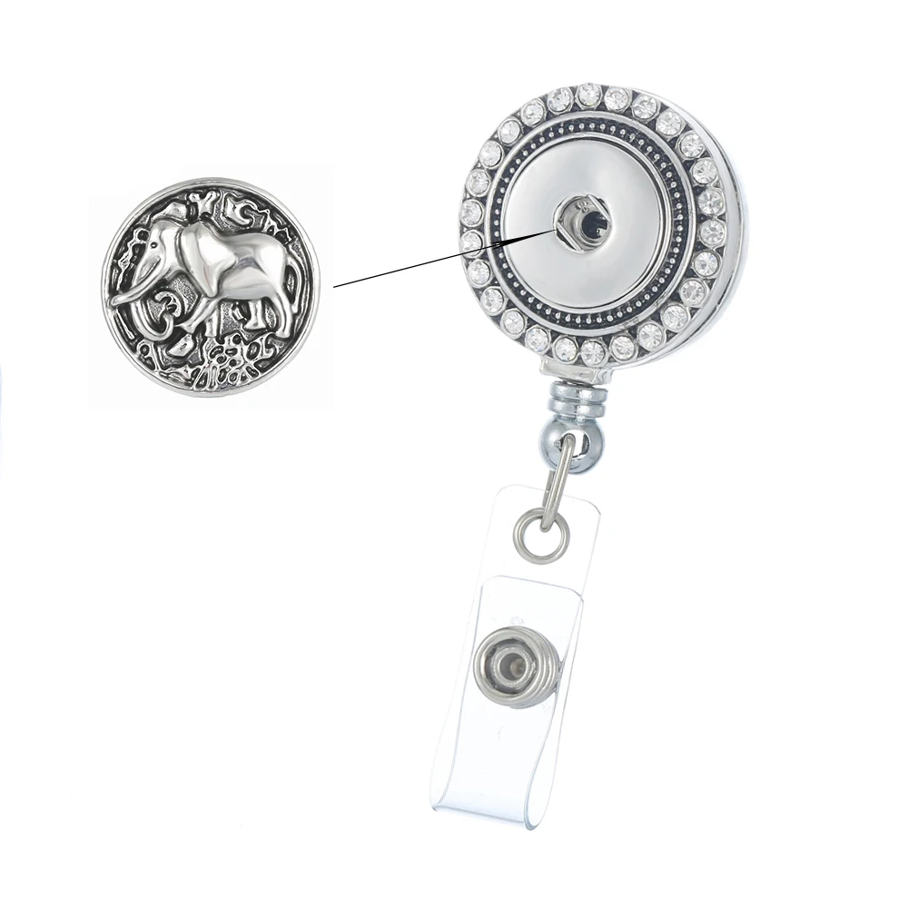 Выдвижной держатель для удостоверения личности с белым кристаллом|Шармы| |