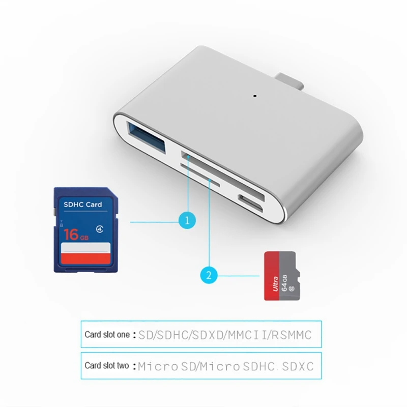 Кардридер USB 2 0 Type C Телефон OTG аксессуары для ноутбуков карт памяти TF|Картридеры| |