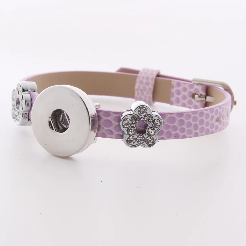 Браслеты из искусственной кожи для мужчин и женщин металлические застежки