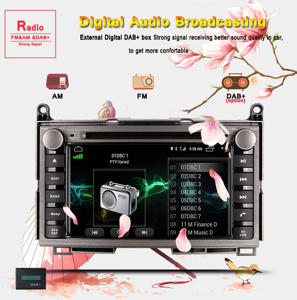 2DIN Восьмиядерный 4+ 64G Android 9,0 ram 4G Fit TOYOTA Venza 2008- автомобильный dvd-плеер навигация gps Bluetooth радио в тире