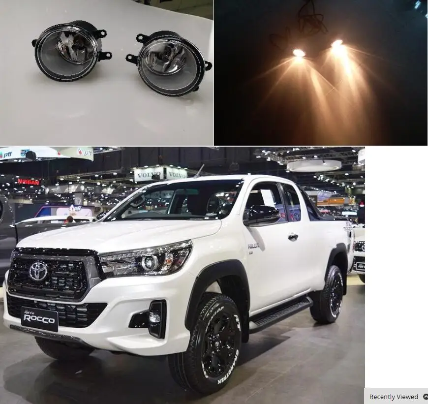1 комплект Галогенные Противотуманные светильник ры для Toyota Hilux Revo Rocco 2018 2019 год 4300