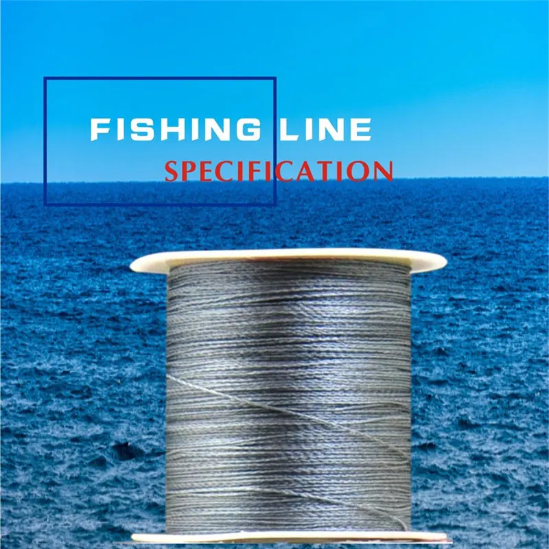 Topline Tackle Line Multifilament 4 Strands 100M Yellow Fishing Line Braided Cord 100M Line 4 Strands Fishing Line
