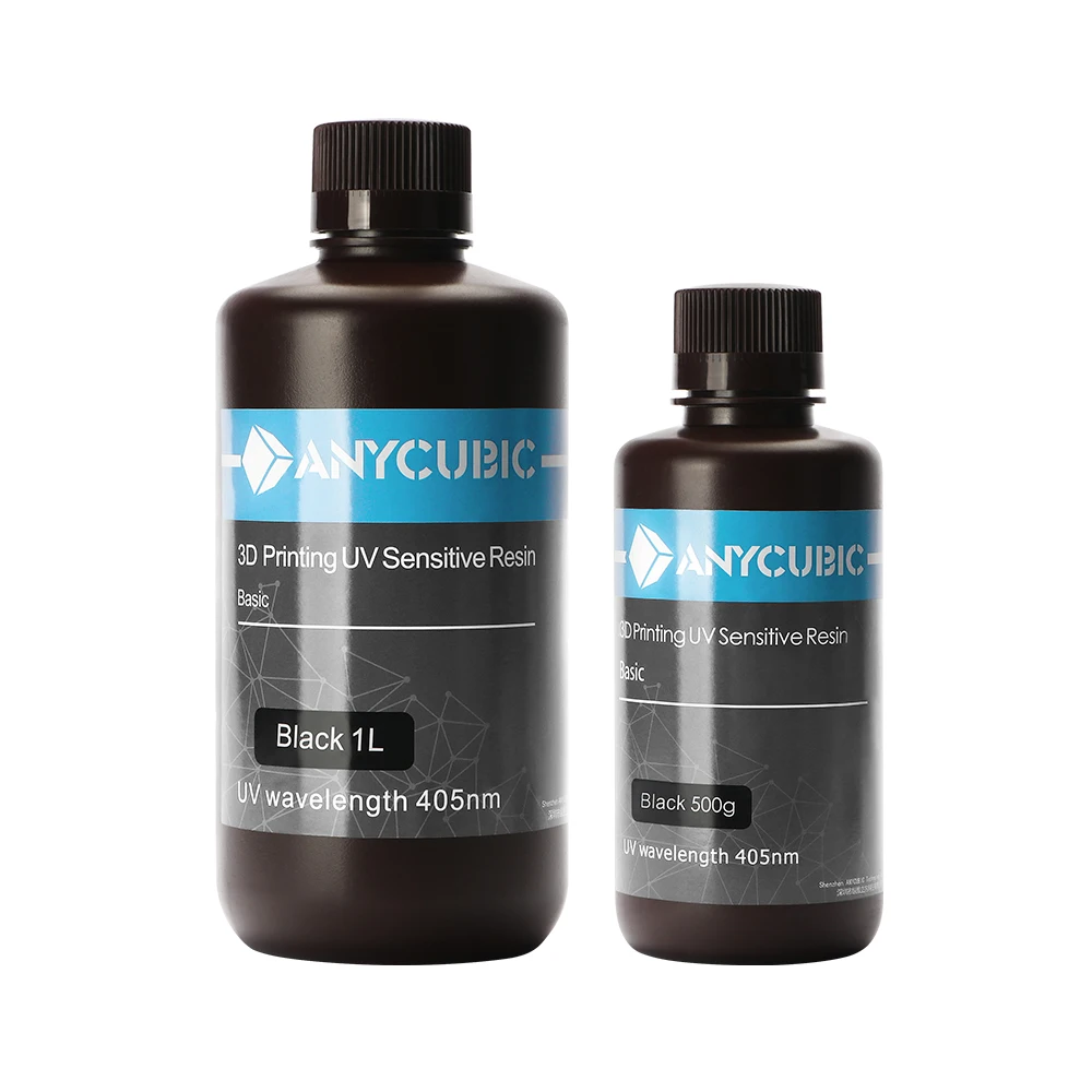 ANYCUBIC 405nm полимерный печатный материал SLA 3d Принтер lcd чувствительный УФ-смола 1Л/500 мл случайный цвет для фотонов 3d принтер