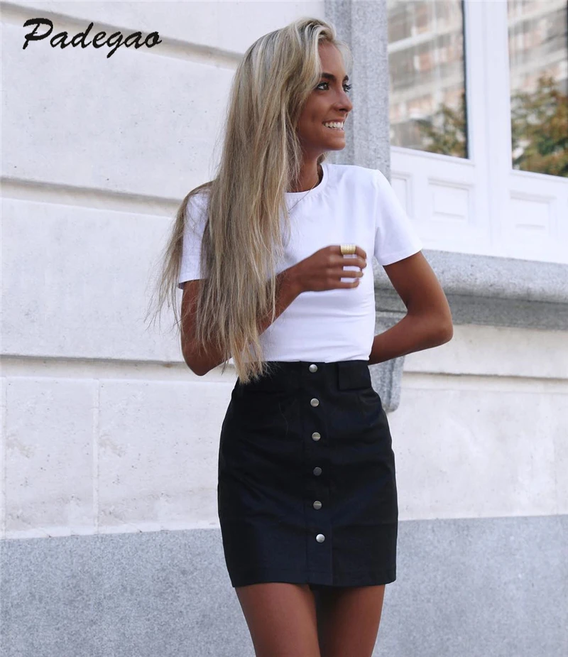 Футболка AEL женская с круглым вырезом и коротким рукавом Повседневная облегающая