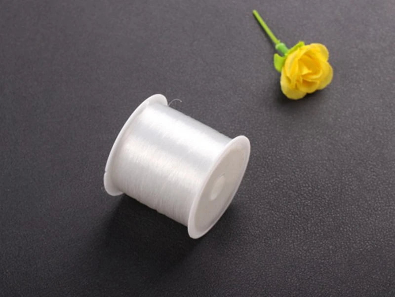 2 Rolls/lot Clear Transparent Strong Thread Wire Cords Crystal fish line Jewelry Accessorie DIY Beading Cord Line | Украшения и