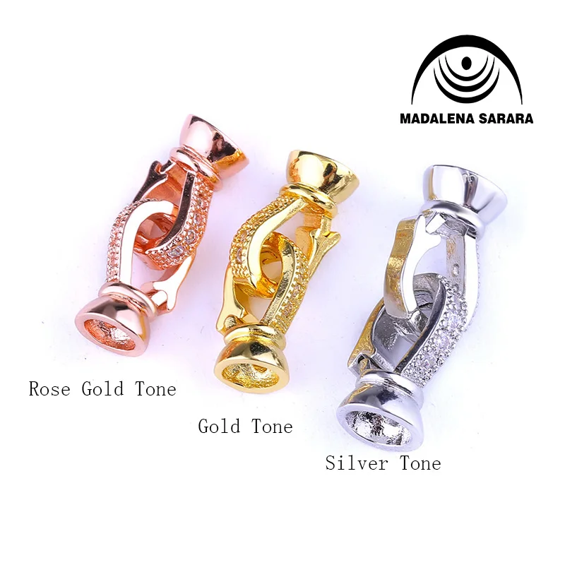 Мелкая медная застежка и стразы Мадалена 20 мм * 11 легко открывающиеся для