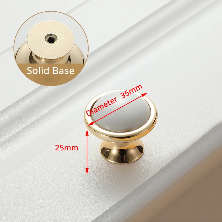 Handle-1108GW KAK белая Creamic золотая для шкафа ручки и ручки выдвижные ящики кухонные дверные ручки Золотая Мебельная ручка дверная фурнитура для шкафа - Цвет: Handle-1108GW
