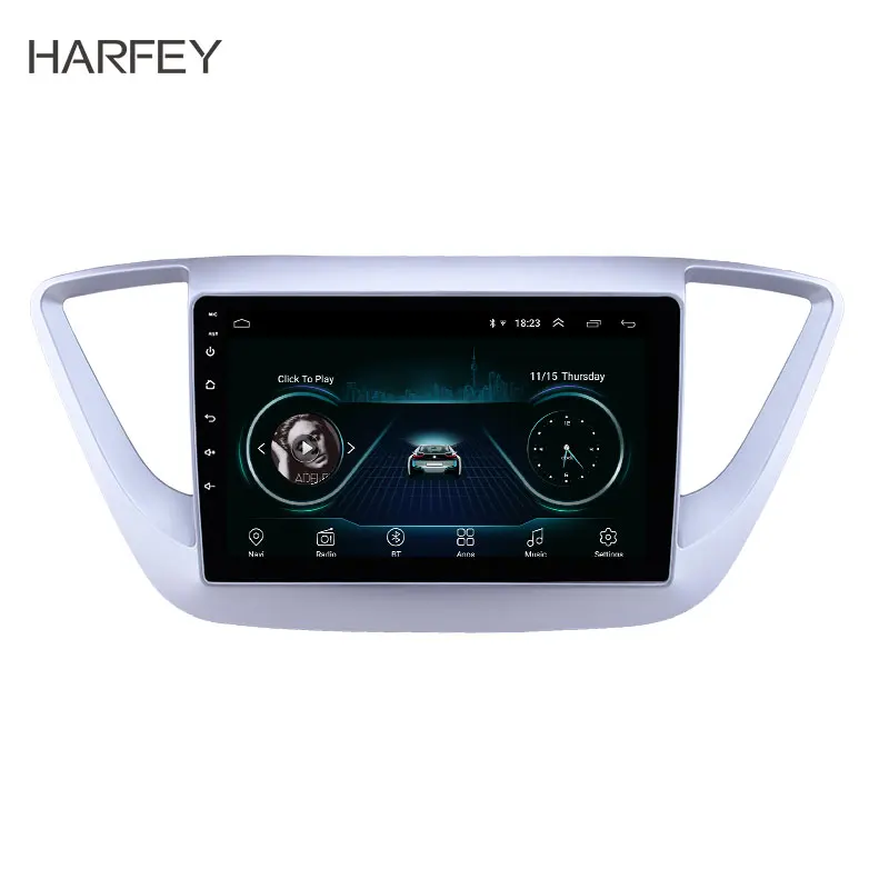 Harfey HD сенсорный экран 9 &quotAndroid 8 1 GPS Navi Радио для Hyundai Verna 2016 с Bluetooth AUX Поддержка