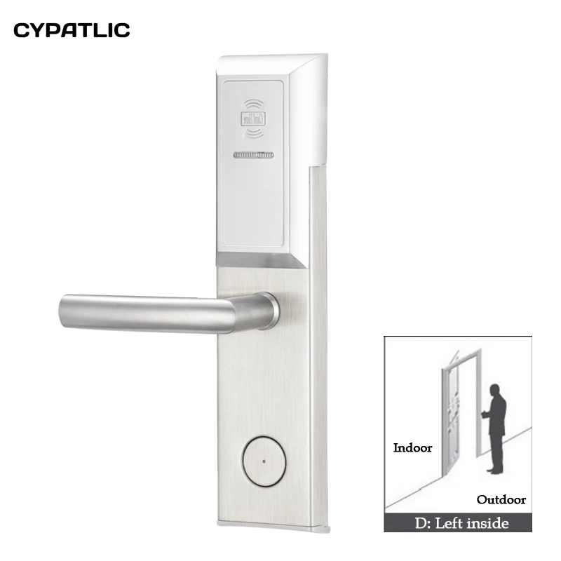 CYPATLIC Rfid отель ключ карты замок с Rfid карты отель замок системы - Цвет: Sliver left inside