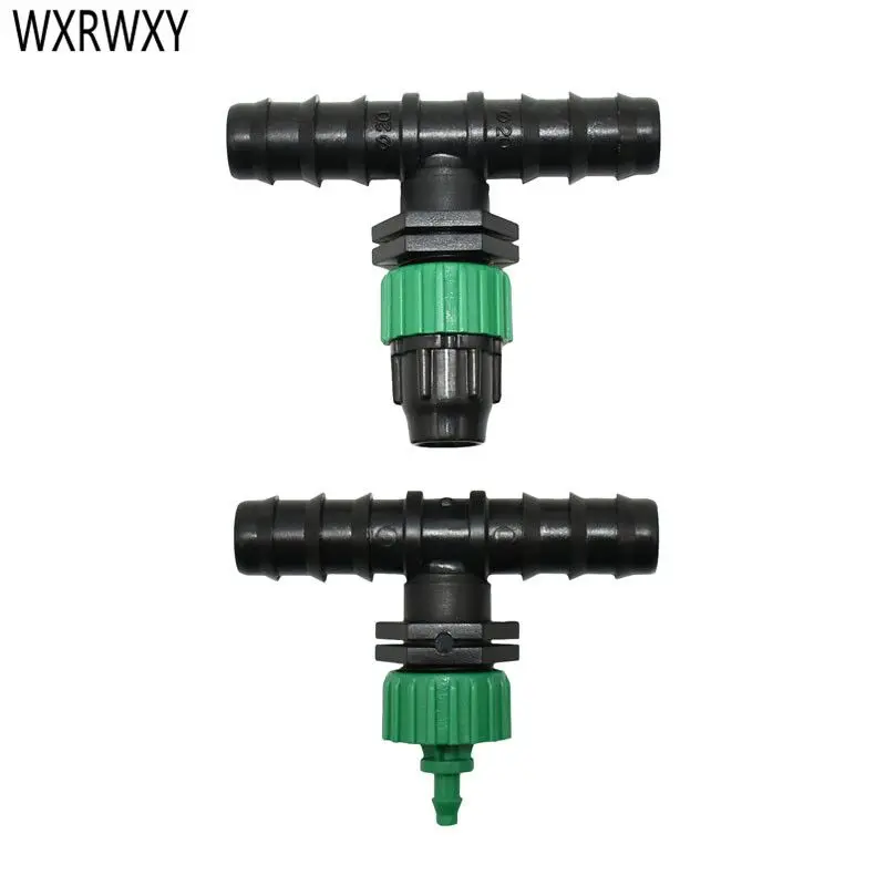 20mm to 8/11 garden hose water splitter tee 3/4 to 1/4" reducing tee irrigation garden hose barb connector 30pcs