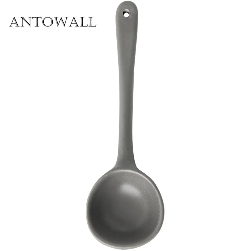 

ANTOWALL Nordic style porcelain tableware soup porridge spoon ice cream dessert small spoon mini spoon